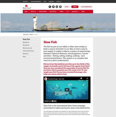 Slow Fish Webseite